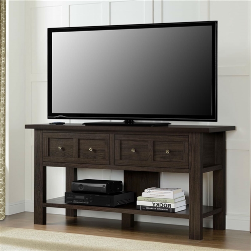 Classic 55-inch TV Stand Versatile Accent Console Table with 2 Storage