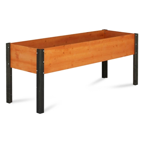 Elevated Outdoor Raised Garden Bed Planter Box - 70 X 24 X 29 Inch High 