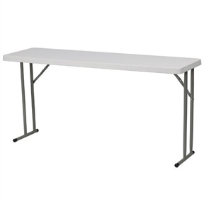 White Top Commercial Grade 60-inch Folding Table - Holds up to 330 lbs ...