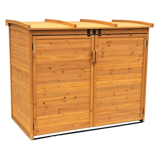 Garbage Bin Storage  Wooden Trash Storage Shed