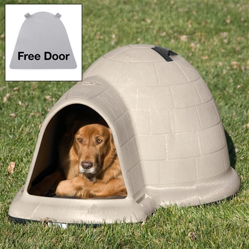 Igloo dog hotsell house door cover