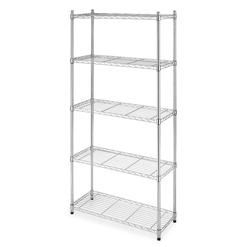 Heavy Duty 5-Shelf Metal Storage Rack Shelving Unit | FastFurnishings.com