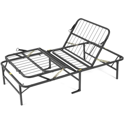 Twin XL Metal Platform Bed Frame Manual Adjustable Bed ...