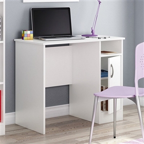 White Computer Desk - Great for Small Home Office Space ...